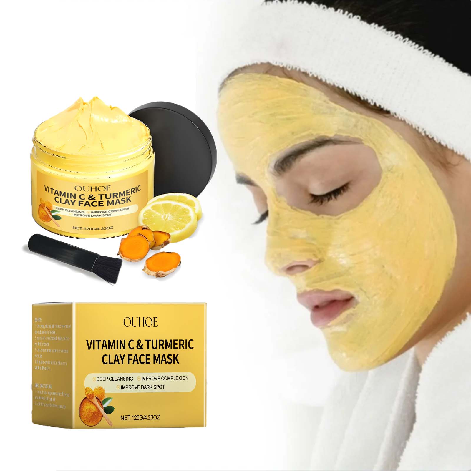 Dust Mask Construction - Masker Lumpur Kunyit Vitamin C Masker
