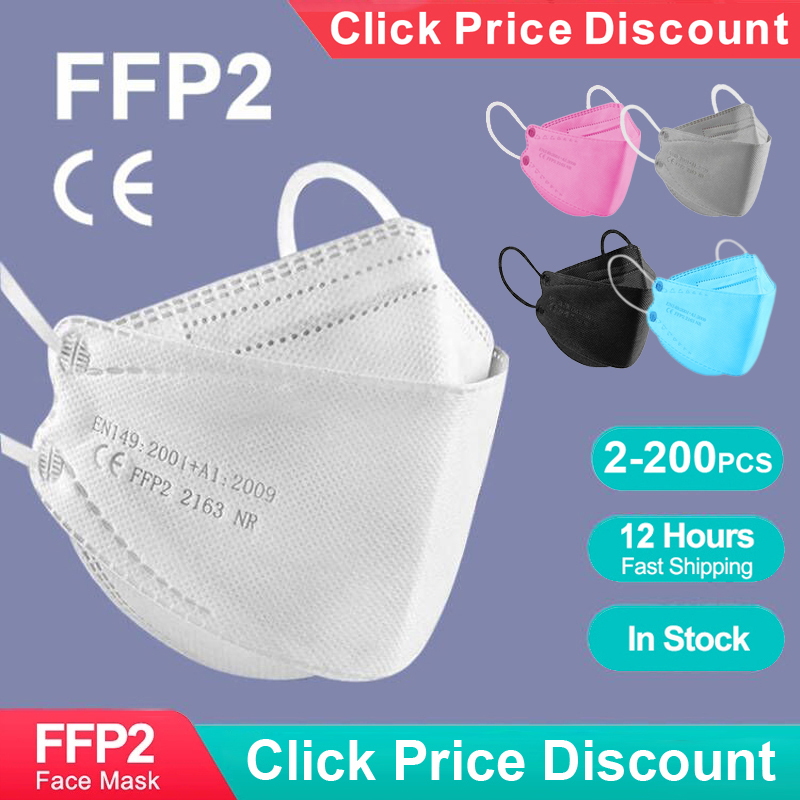 Anti Pollution Mask - Masker KN95 FFP2 Bentuk Ikan Dewasa