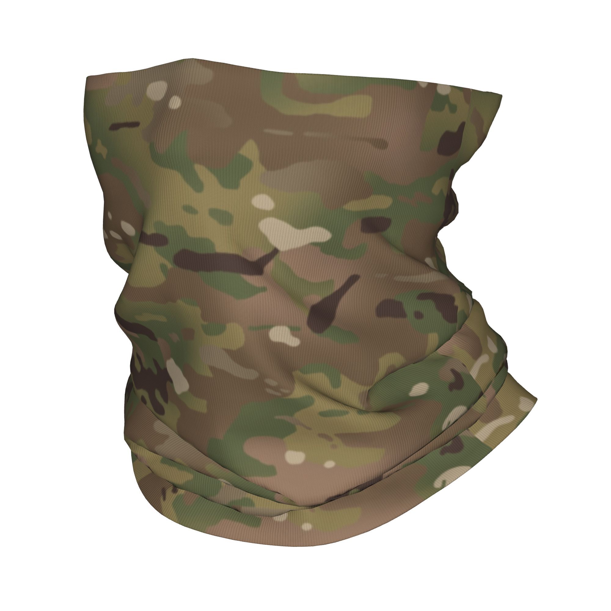 Neck Gaiter Face Cover - Kustom Militer Kamuflase Pola Bandana Leher