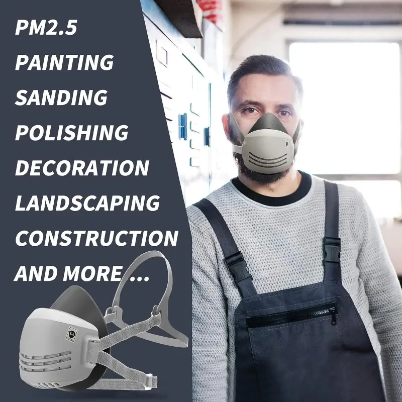 Dust Mask Construction - Masker debu + 20 buah, Respirator