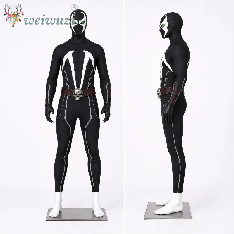 Kostum Cosplay Pria Set Lengka - Black Face Mask Pack ulasan dan harga