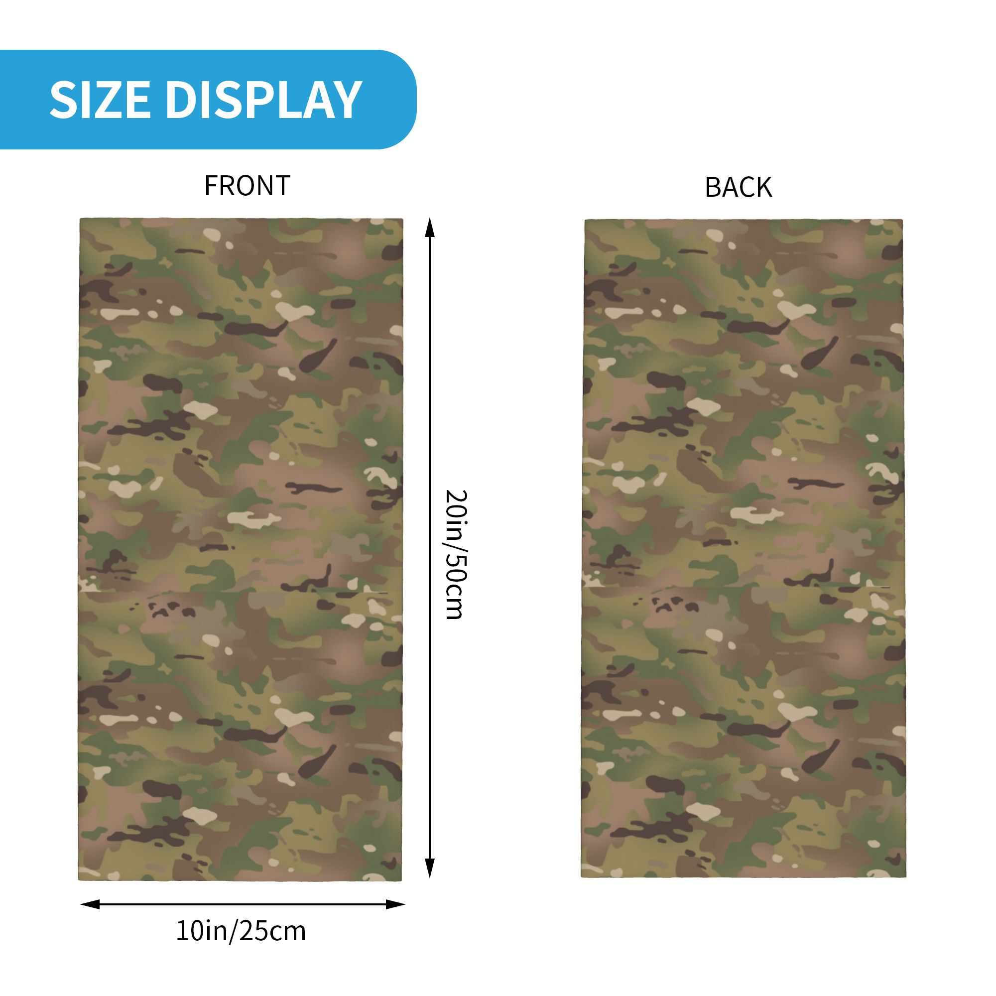 Kustom Militer Kamuflase Pola  - Neck Gaiter Face Cover ulasan dan harga