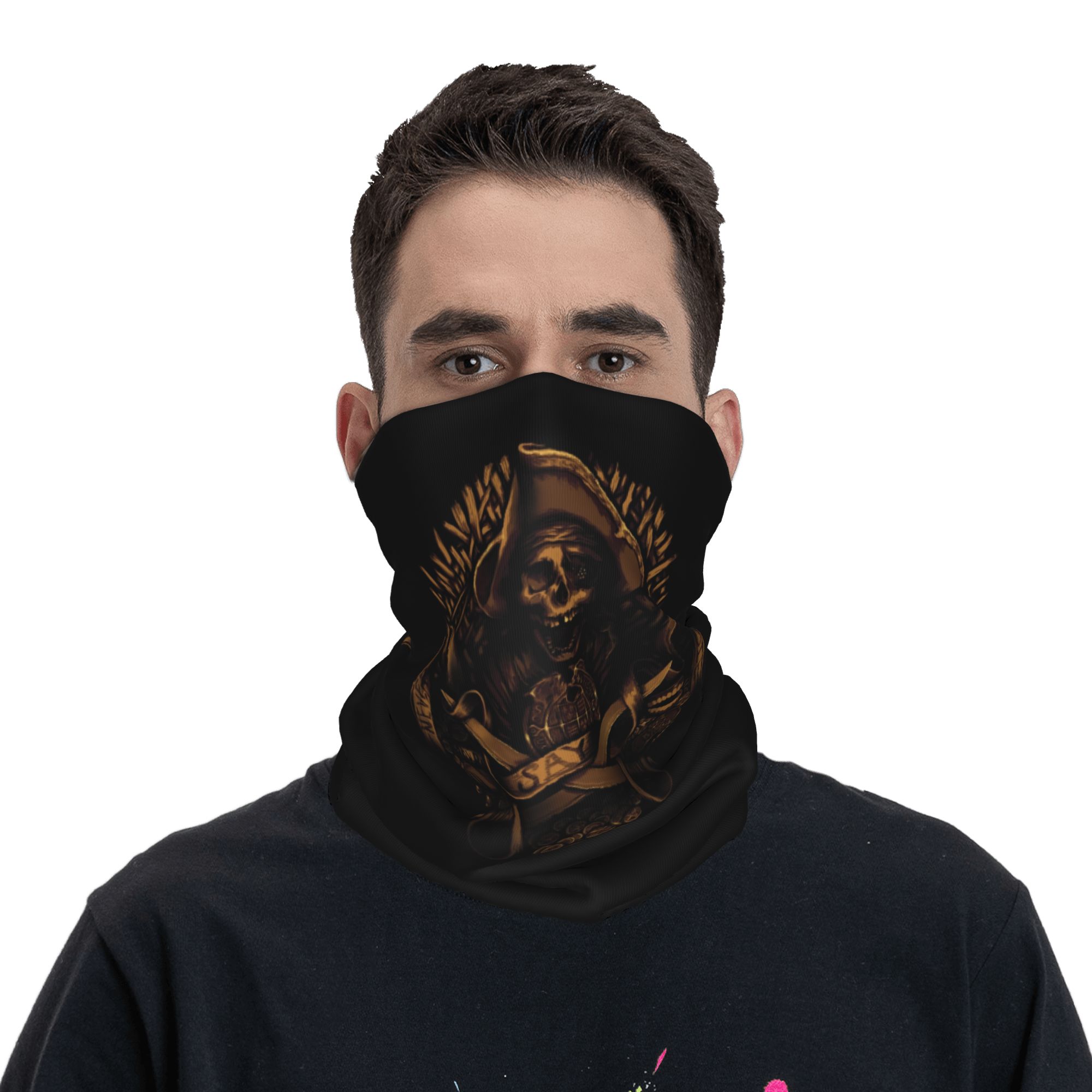Bandana Tengkorak Bajak Laut C - Neck Gaiter Face Cover ulasan dan harga